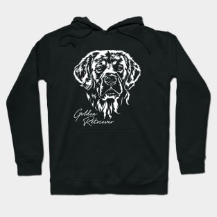 Funny Proud Golden Retriever dog portrait Hoodie